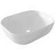 Νιπτήρας Μπάνιου Λευκός Πορσελάνης Ceramita Encore 50 50x40x14,5 εκ. Τετραγωνισμένος Επικαθήμενος χωρίς Υπερχείλιση και χωρίς Οπή για Βρύση